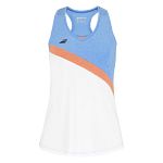 Babolat Play Tank Top White / Bilthe Blue